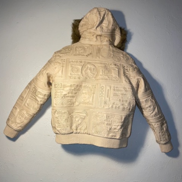 Tanners Avenue Cream Leather Unisex 3x Coat Jacket - Picture 2 of 5